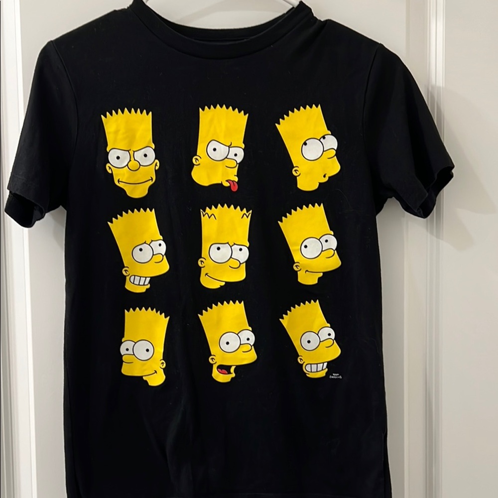 Old Navy Bart Simpson Black and Yellow Short Sleeve Tee